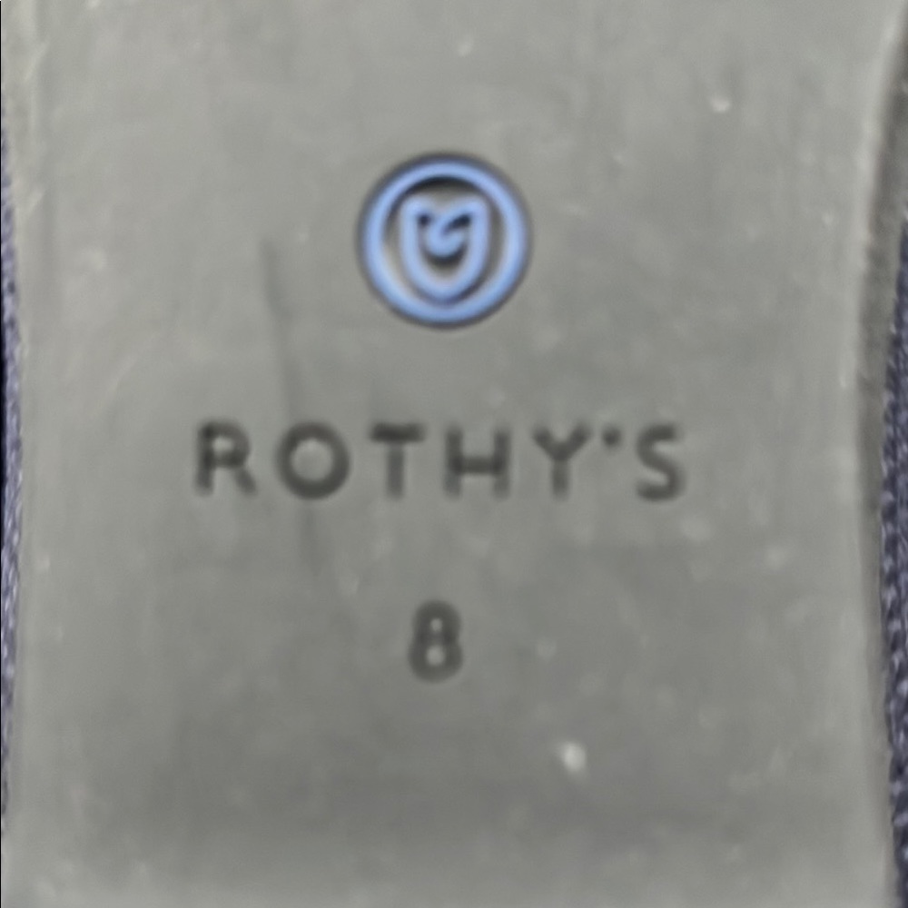 Rothy's Women's Navy Round Toe Ballet Flats - Picture 2 of 2